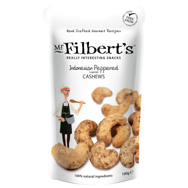 Mr. Filbert's Indonesian Peppered Cashews, 100g